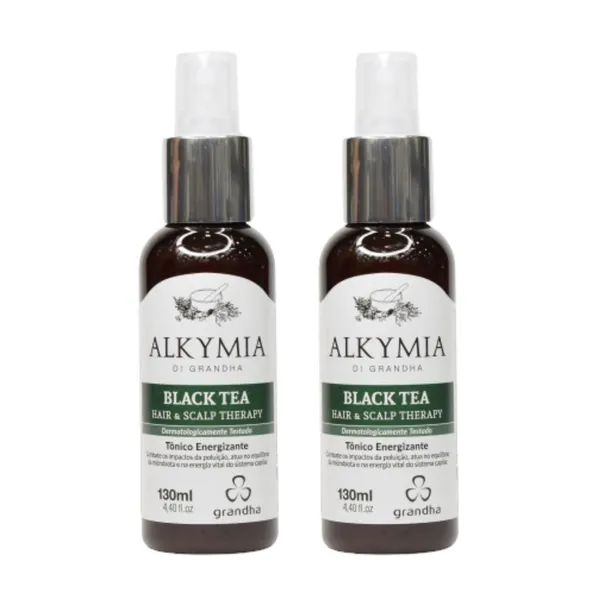 Kit 2 Tônicos Black Tea Hair Scalp Therapy 130ml — Crescimento Capilar