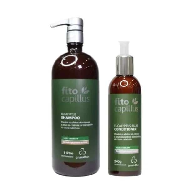 Kit Fito Capillus Eucalyptus Antiestresse — Shampoo 1L + Condicionador 240g