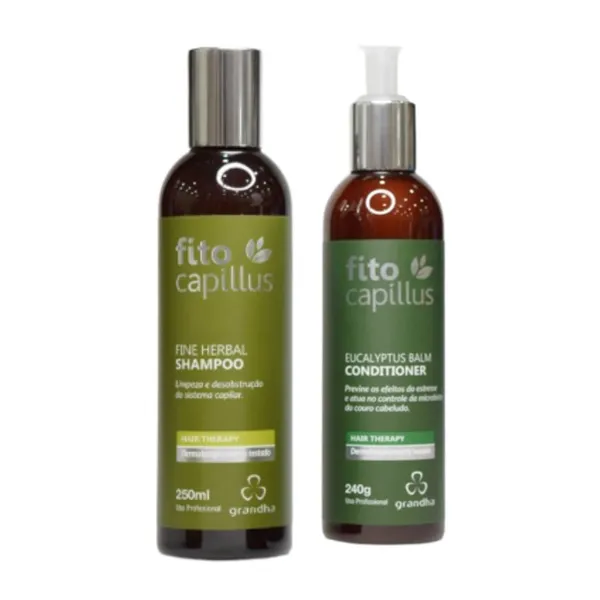Shampoo Fine Herbal + Condicionador Balm Fito Capillus Couro Cabeludo Sensível