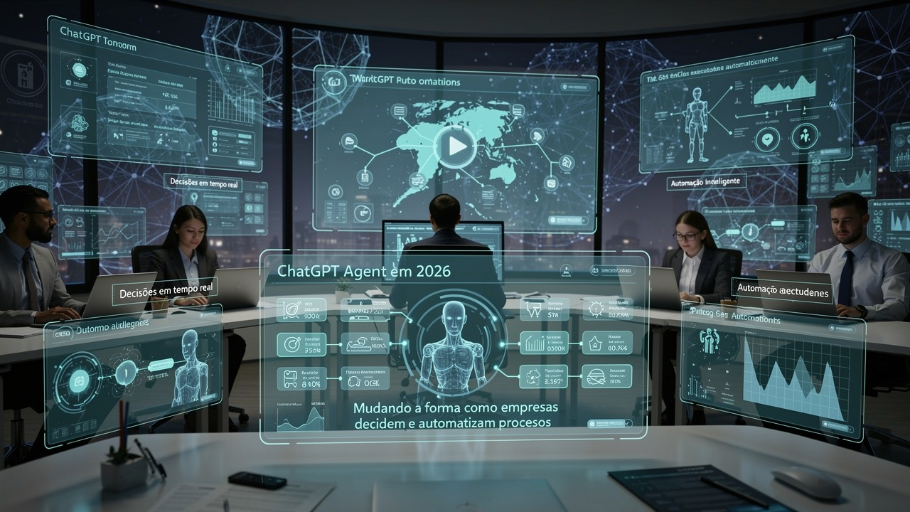 ChatGPT Agent em 2026 vai mudar a forma como empresas tomam decisões e automatizam processos repetitivos