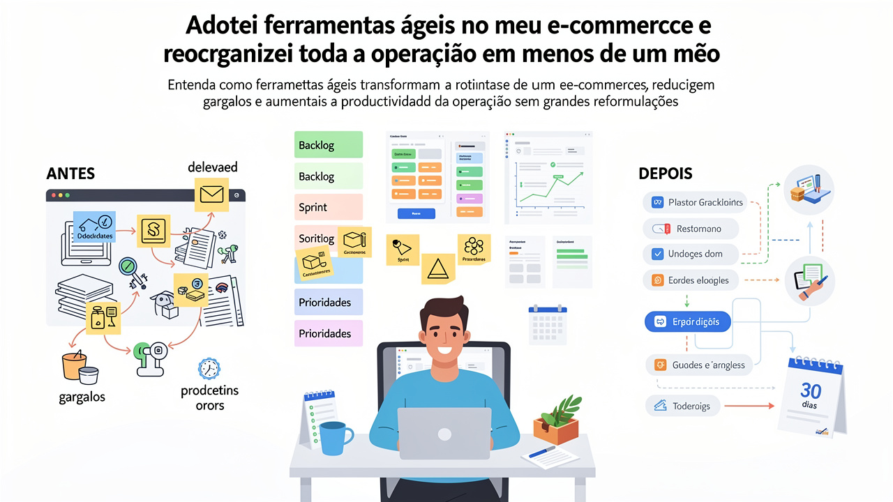 Adotei ferramentas ágeis no meu e-commerce e reorganizei toda a operação em menos de um mês