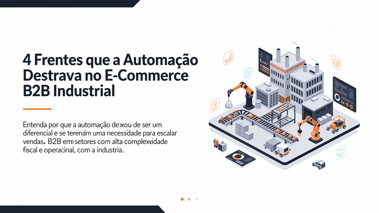 4 Frentes que a Automação Destrava no E-commerce B2B Industrial