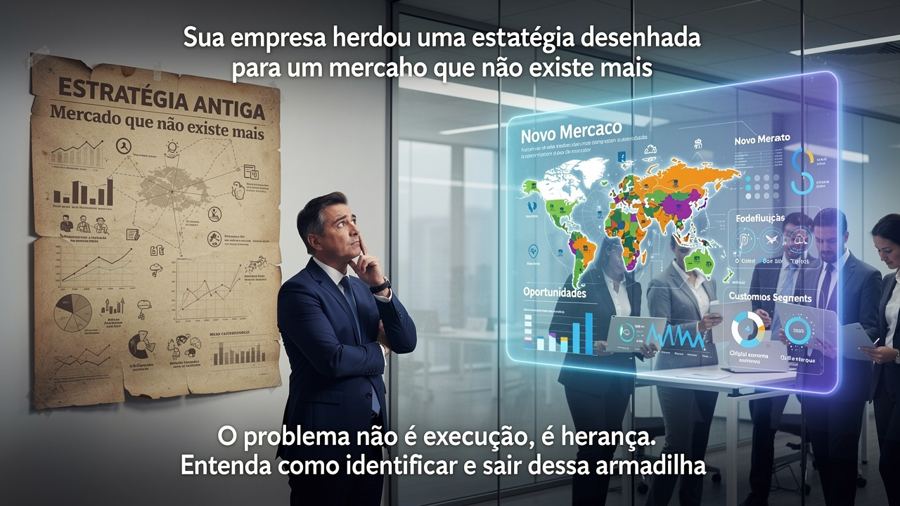 Sua empresa herdou uma estratégia desenhada para um mercado que não existe mais, e isso explica o desempenho a