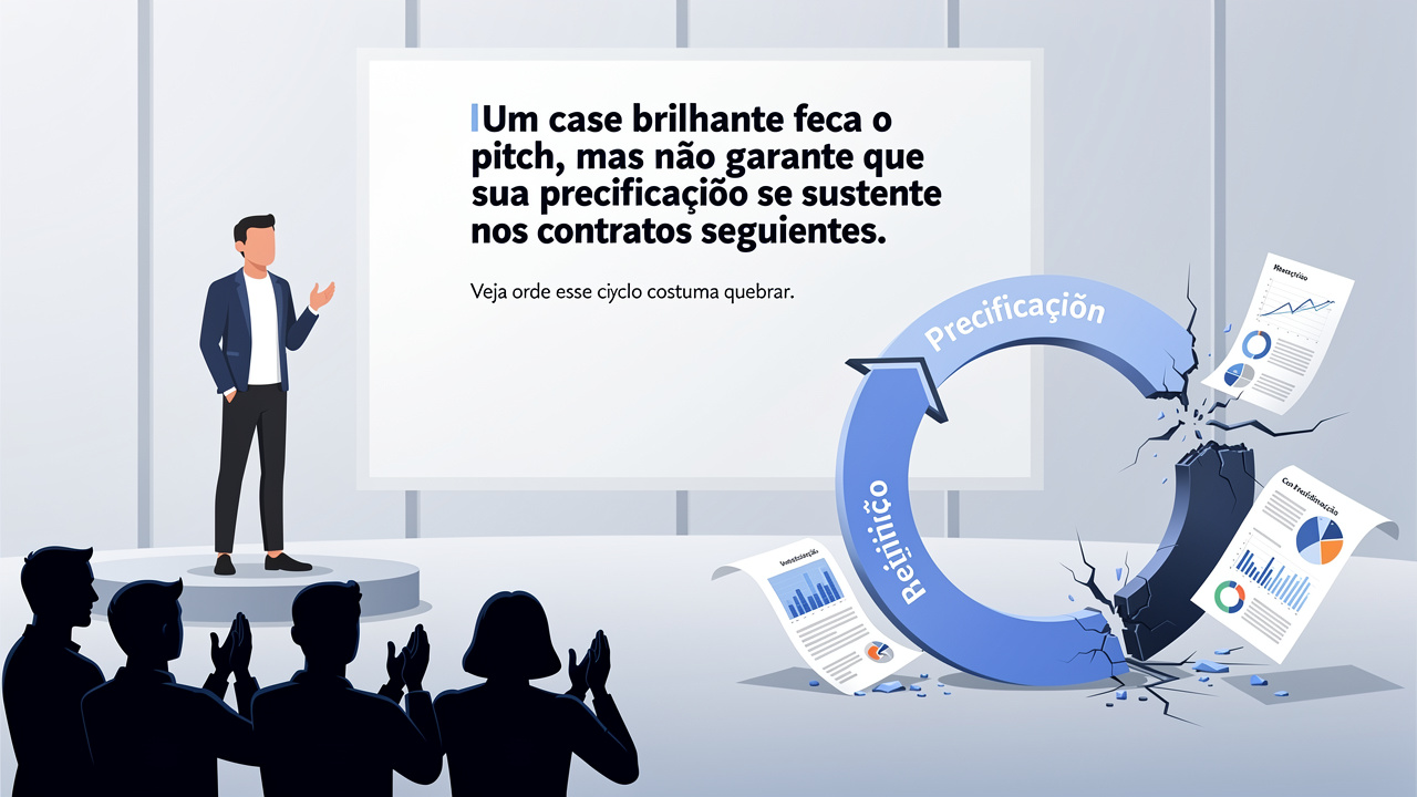 Ganhou o pitch com um case incrível, mas sua precificação sobrevive ao próximo contrato de cliente
