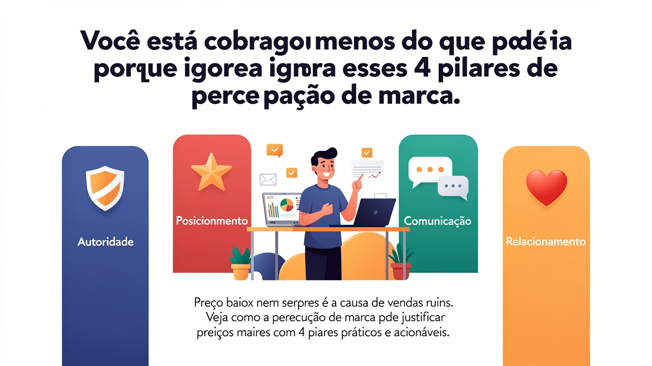 Você está cobrando menos do que poderia porque ignora esses 4 pilares de percepção de marca
