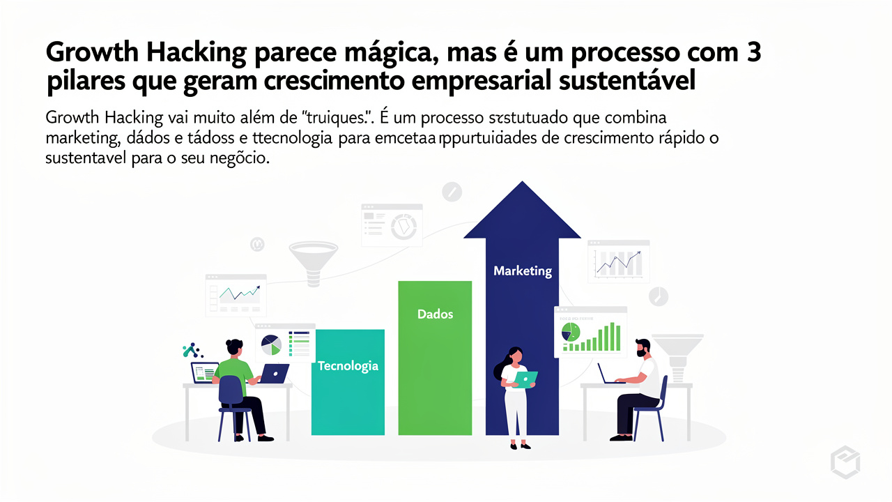 Growth Hacking parece mágica, mas é um processo com 3 pilares que geram crescimento empresarial sustentável
