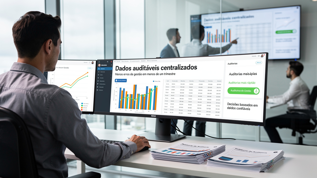 Centralizei dados auditáveis na operação e reduzi erros de gestão em menos de um trimestre