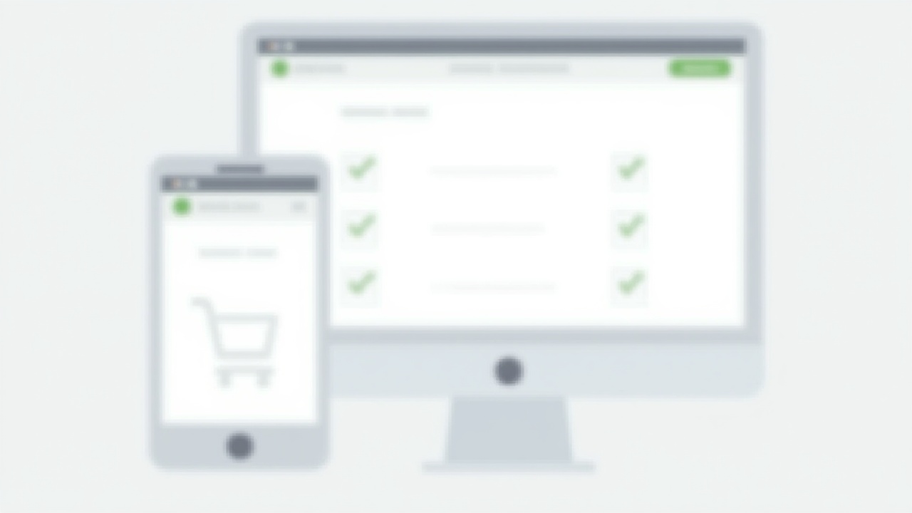 Website de loja online carregando rápido em celular e desktop com interface limpa
