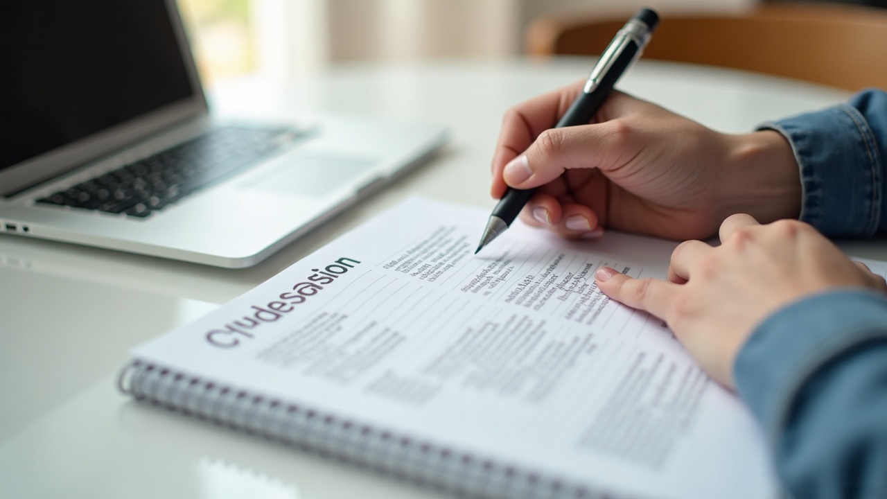 Pessoa escrevendo a descrição de um produto em um caderno ao lado do item.