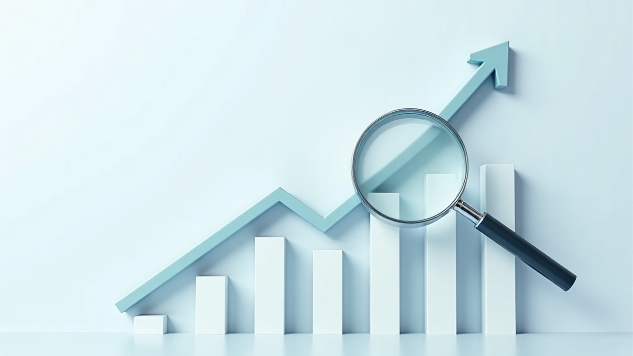 Gráfico com uma seta ascendente simbolizando o aumento do tráfego orgânico qualificado para um negócio
