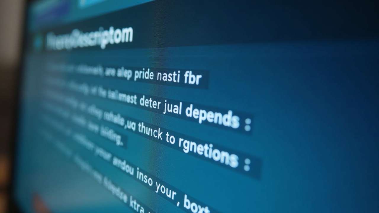 Tela de computador exibindo a ferramenta de IA da Ascendly gerando uma descrição de produto otimizada para SEO.