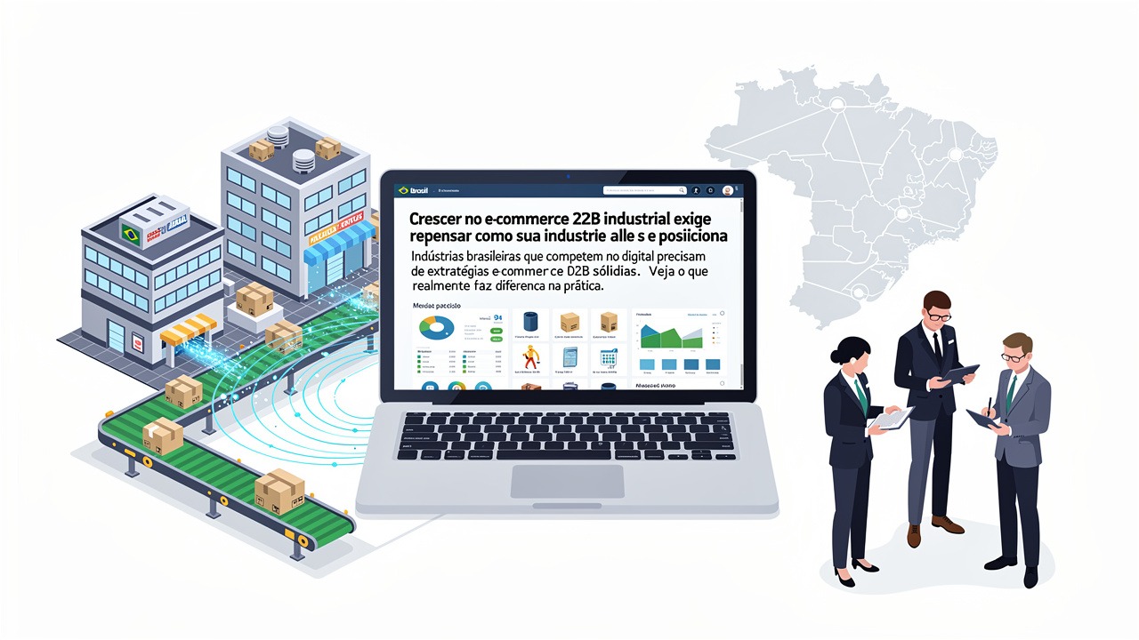 Crescer no e-commerce B2B industrial exige repensar como sua indústria vende e se posiciona