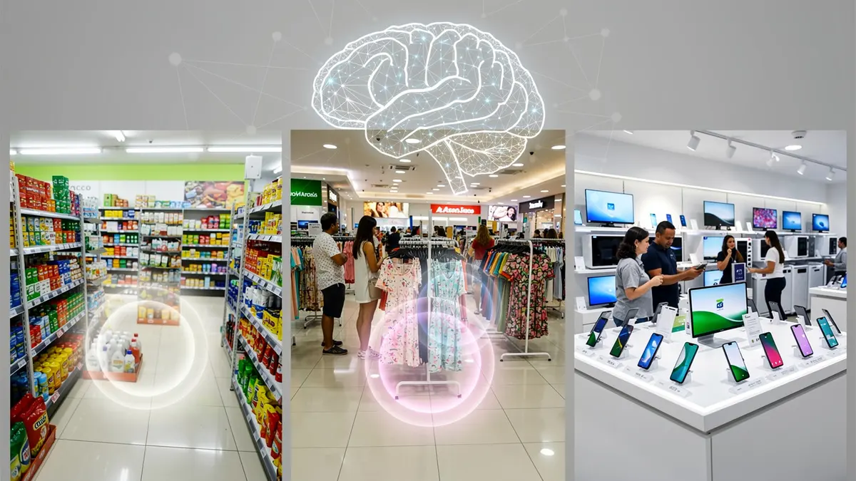 Vimos como o cérebro Ascendly definiu âncoras estratégicas em 3 lojas reais