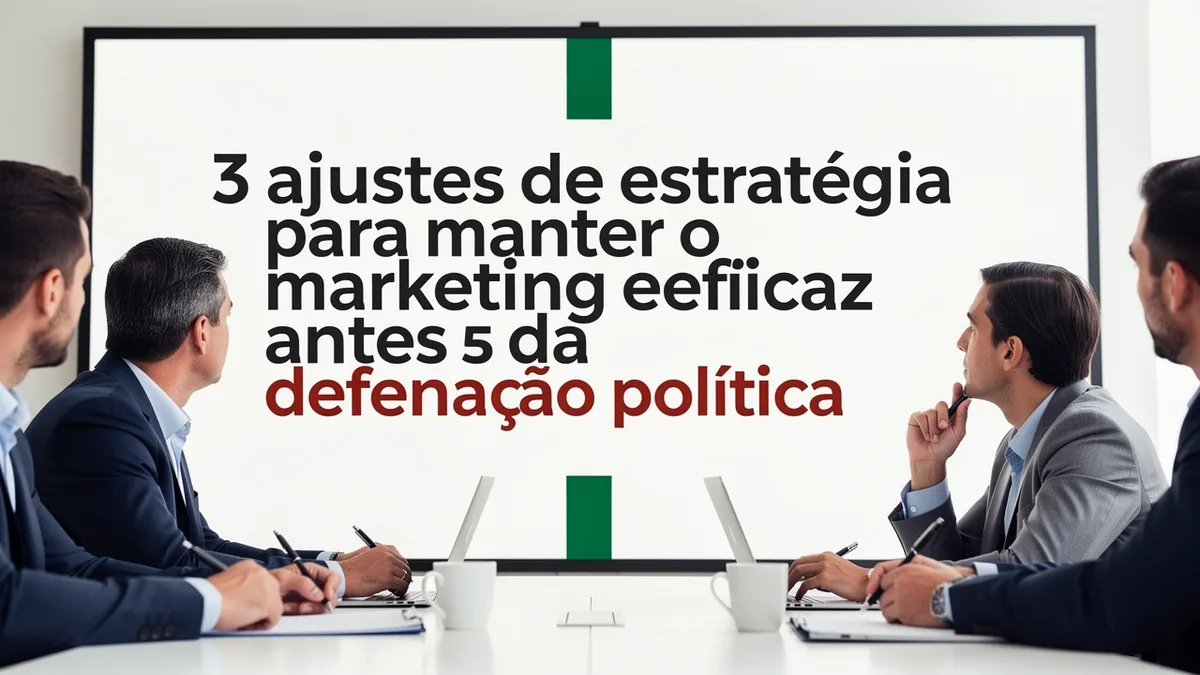 3 ajustes de estratégia para manter o marketing eficaz antes da definição política