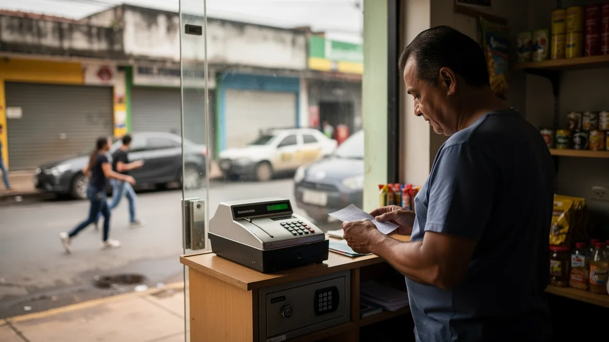 O ambiente externo aperta, mas quem olha para dentro consegue proteger o caixa