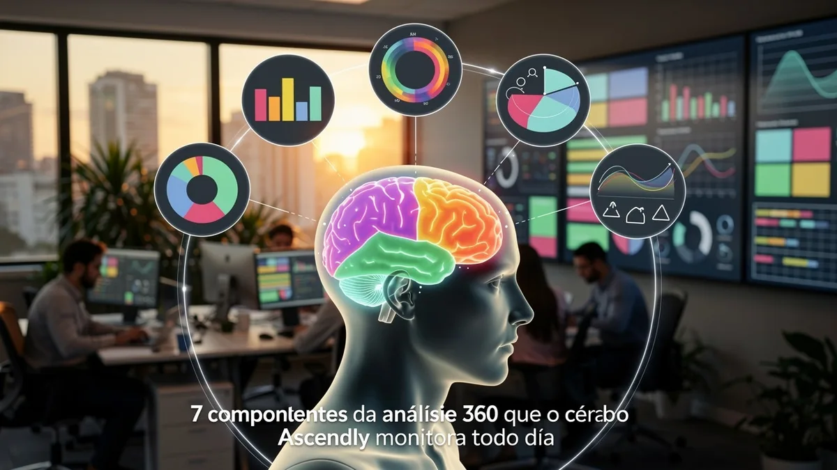 7 componentes da análise 360 que o cérebro Ascendly monitora todo dia