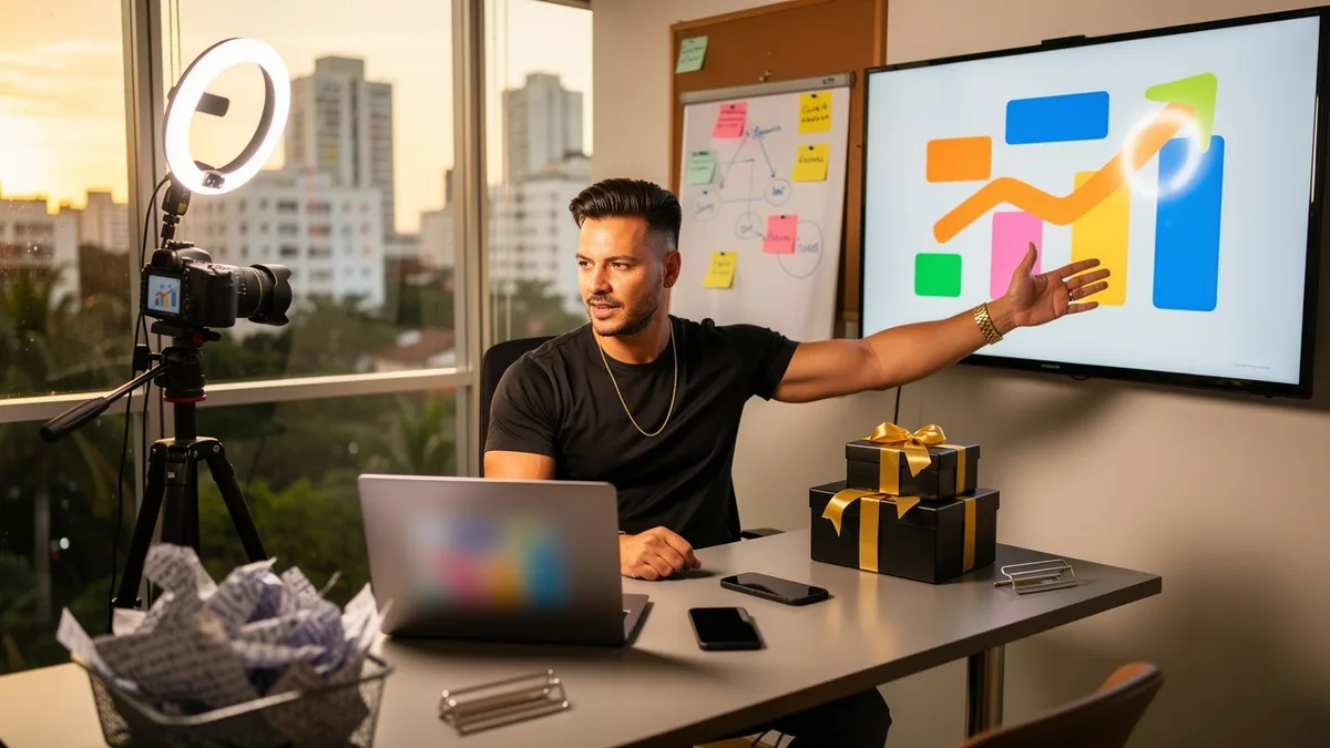 Vender resultados sem mostrar métricas reais é o modelo de negócio do guru