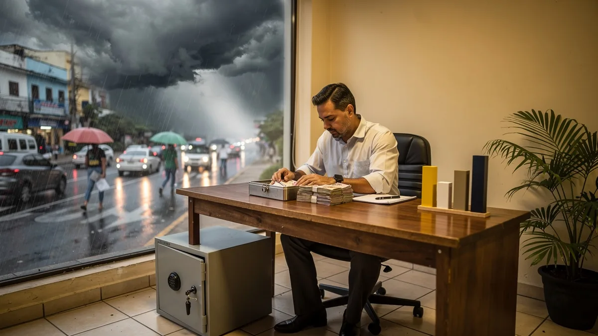 O ambiente externo aperta, mas quem olha para dentro consegue proteger o caixa
