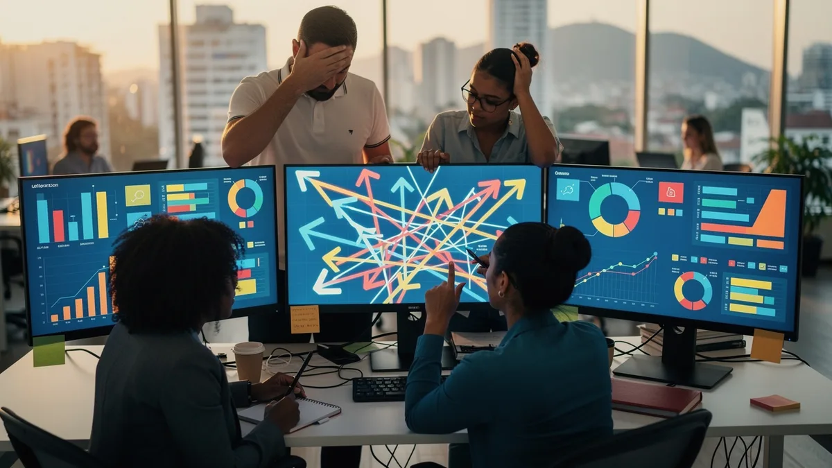 Otimização de campanhas em tempo real, mas sem direção estratégica clara