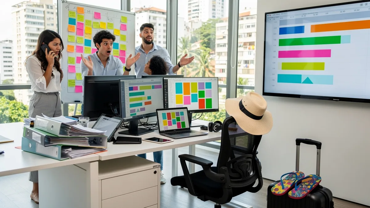 Por que seus processos de agência travam quando alguém tira férias