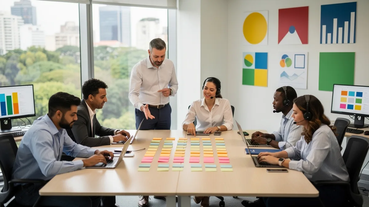 Reorganize a equipe em blocos de tarefa para reduzir tempo de resposta