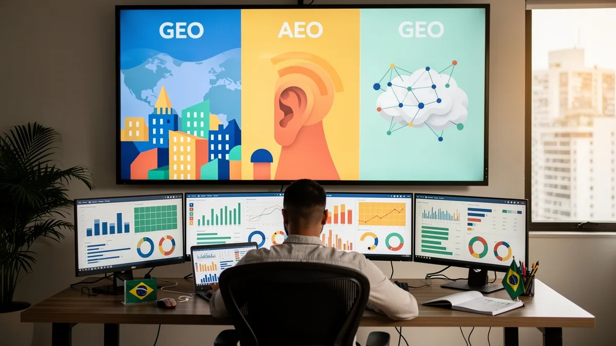Domine o SEO em LLMS com AEO e GEO em 3 passos simples e escaláveis