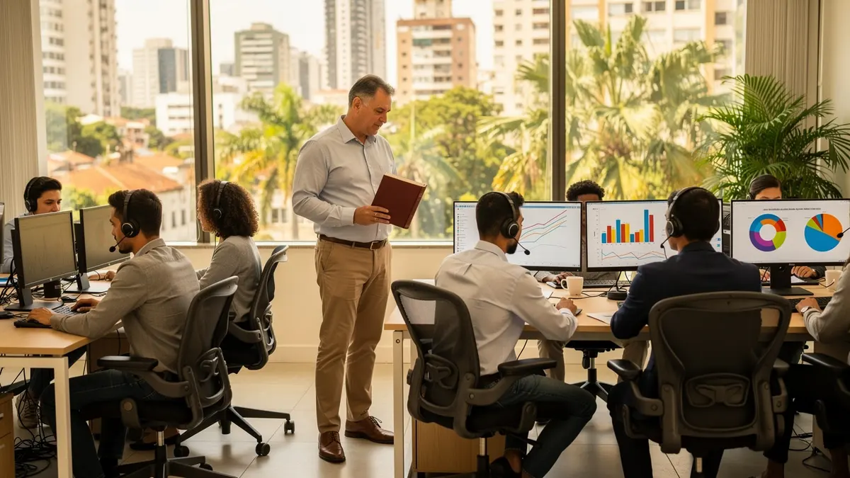 Transformei minha equipe de operadores em analistas em 90 dias com Drucker