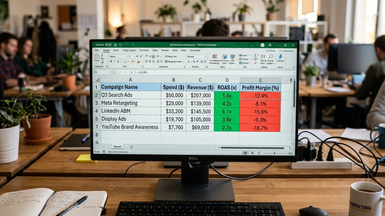 Por que um ROAS positivo pode esconder uma margem de lucro destruída nos seus dados de marketing
