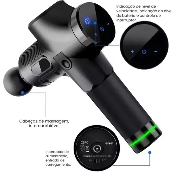 pistola massageadora para fascite plantar 4