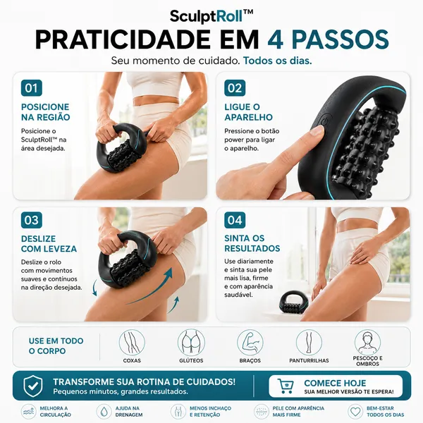 SculptRoll™ - Massageador Para Lipedema e Celulite 3