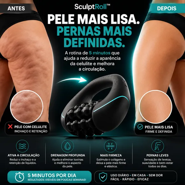 SculptRoll™ - Massageador Para Lipedema e Celulite 4