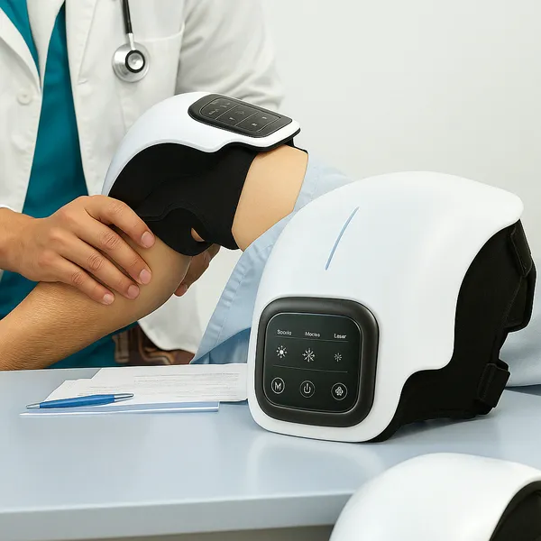 Massageador Elétrico Com Laser E Infravermelho Para Dor No Joelho 3