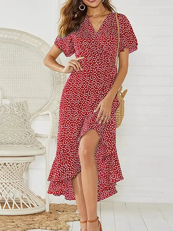 Valeria Floral Maxi Dress lifestyle styling