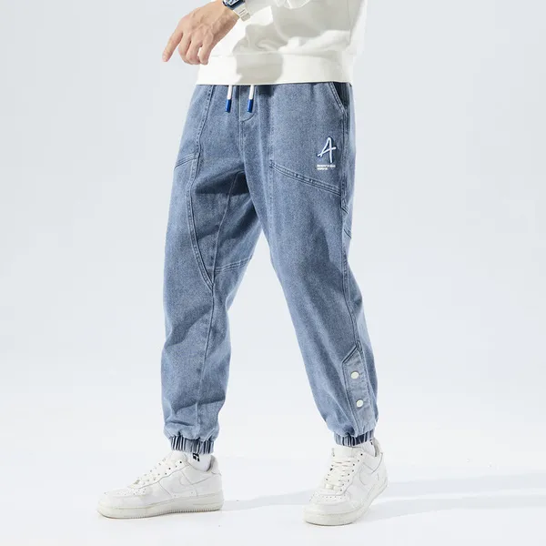 Asphalt Denim Joggers side detail