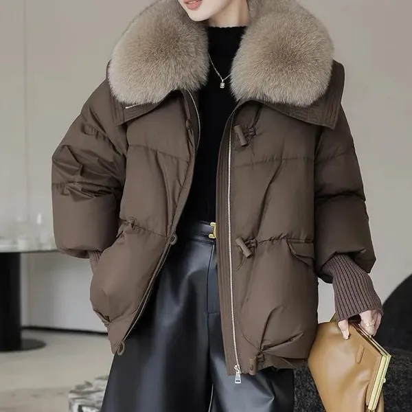 Eleen Parka Jacket worn outdoors in winter setting