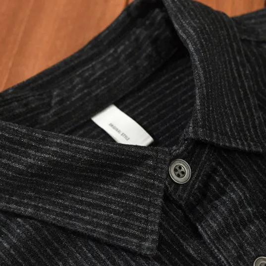 Brano Striped Denim Jacket detail view