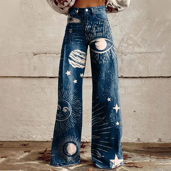 High-waist detail and waistband construction on Zampa jeans