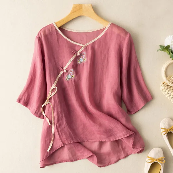 Amara Linen Shirt front view