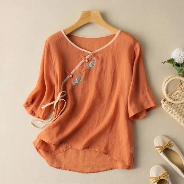 Amara Linen Shirt alternate angle