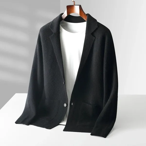 Mica 100% Wool Cardigan front view
