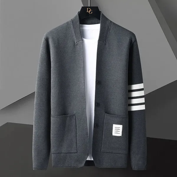 Veneto Stripe Cardigan front view