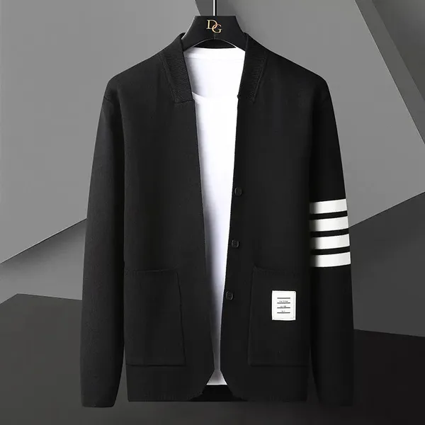 Veneto Stripe Cardigan lifestyle styling