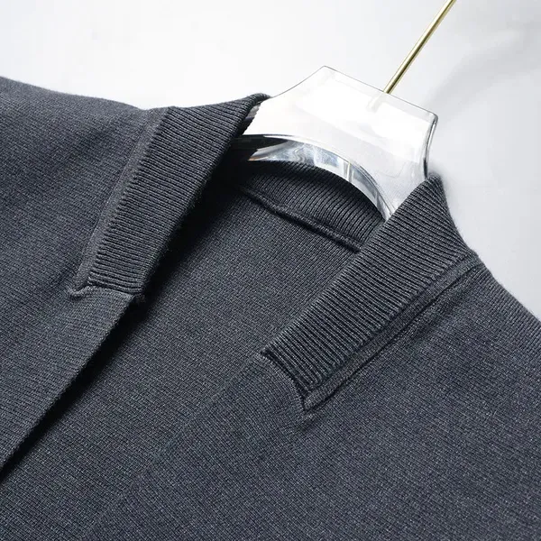 Veneto Stripe Cardigan worn casually