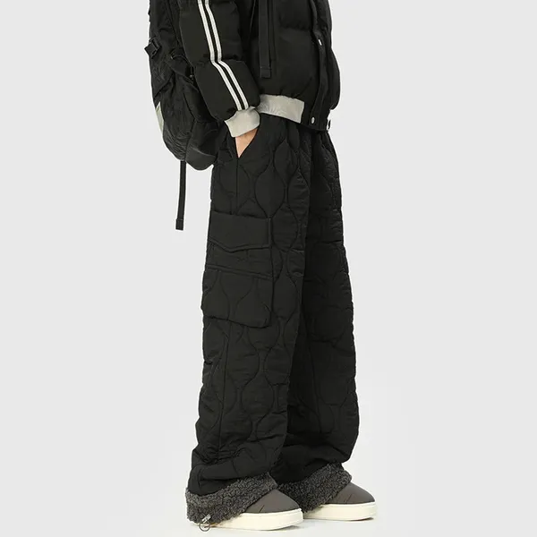 Felita Quilted Wide-Leg Pants front view