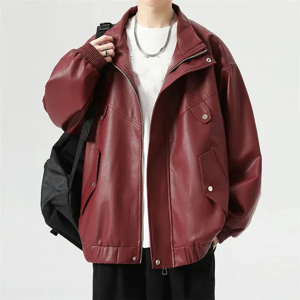 Loro Leather Jacket side profile