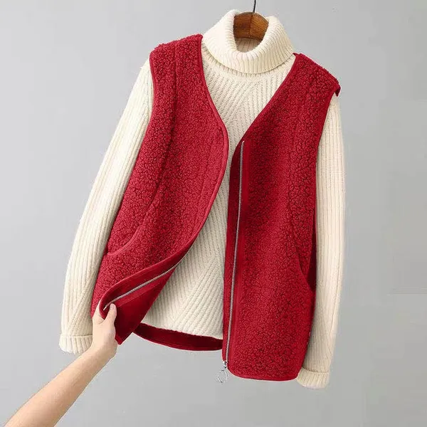 Vesna Vest – Soft Wool Women's Zip-Up Vest