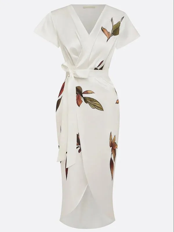 Callista Wrap Dress styled outfit