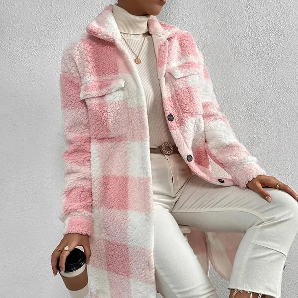 Marla Checkered Jacket front view