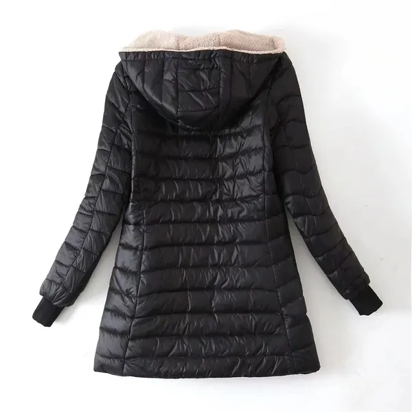 Zoe Puffer Jacket worn outdoors