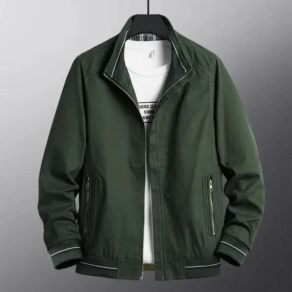 Jetlow Jacket side profile and stand collar detail